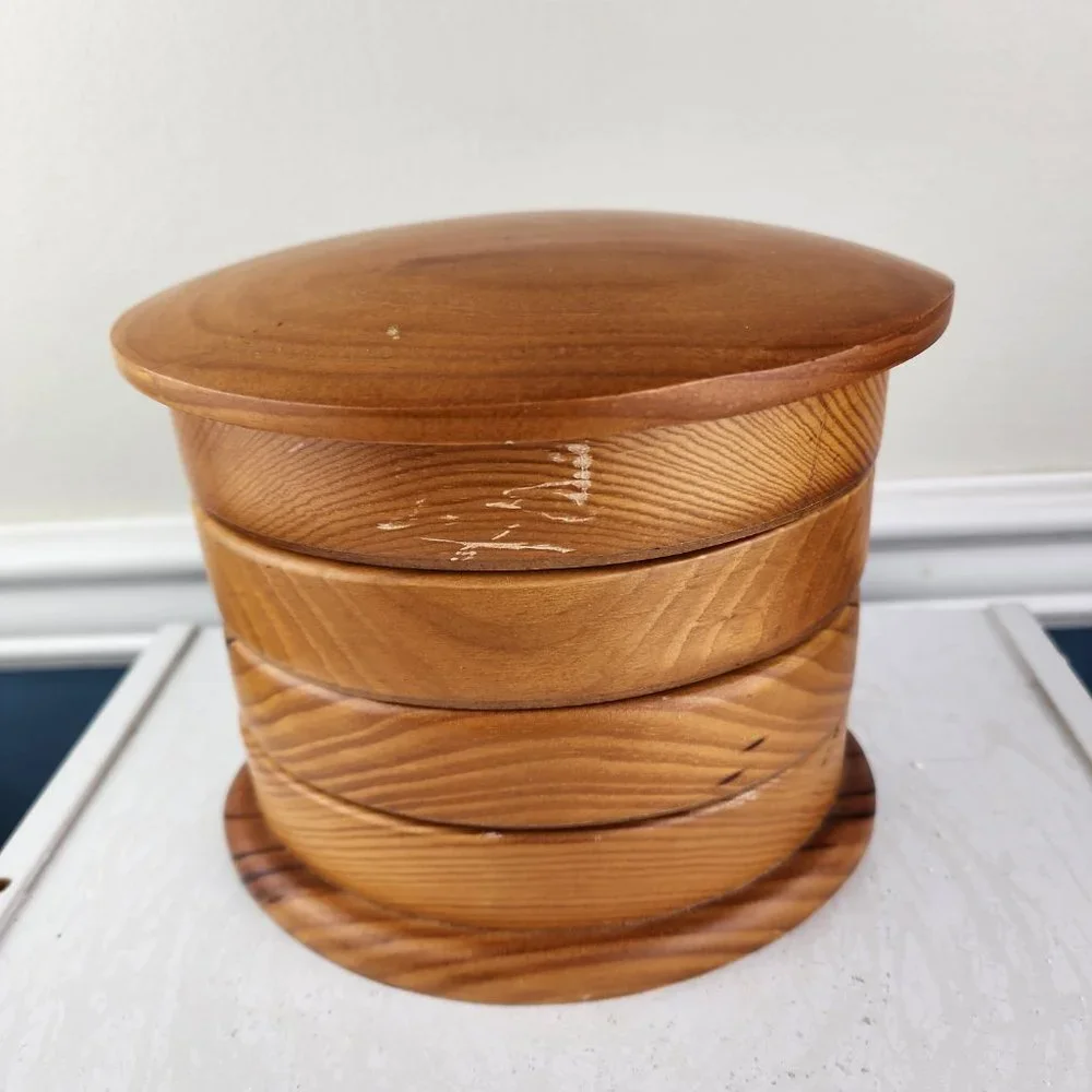 Bed Bath & Beyond Wood Oval Jewelry Tower Box